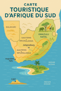 Carte touristique afrique du sud